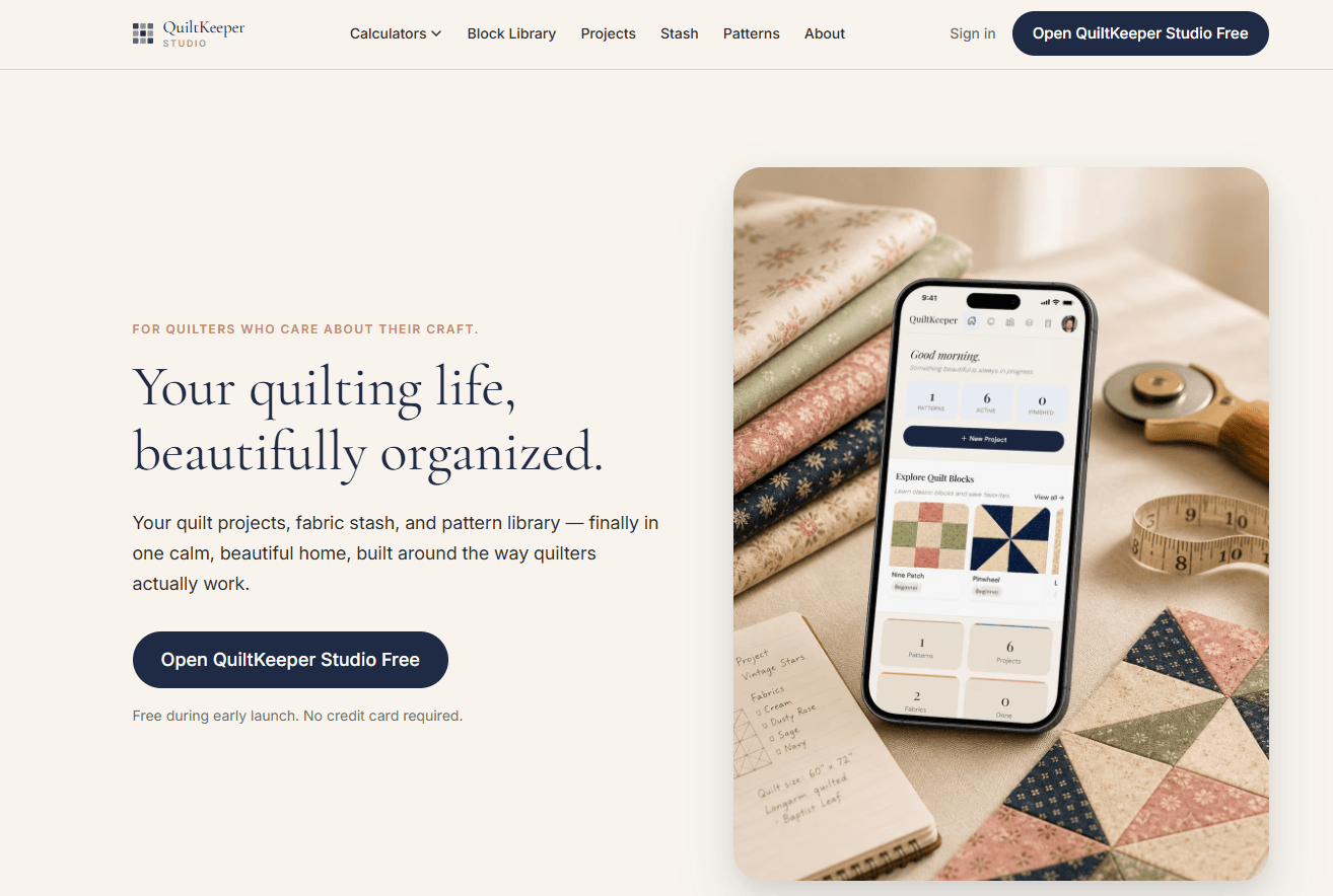 I Built Something for Quilters (Yes, Really): Introducing QuiltKeeper Studio